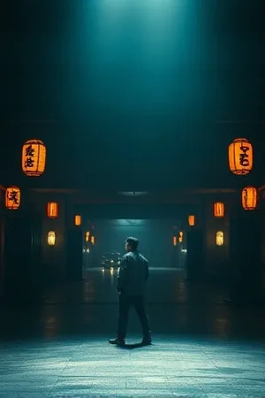 《无声放映厅》海报：老式放映机与字幕卡